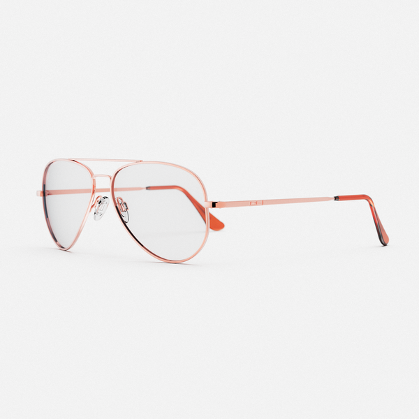 Concorde - 22k Rose Gold & Clear - Prescription Eyewear