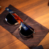 Aviator - Gunmetal & Atlantic Blue - Prescription Sunglasses