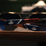Aviator - Gunmetal & Atlantic Blue - Prescription Sunglasses
