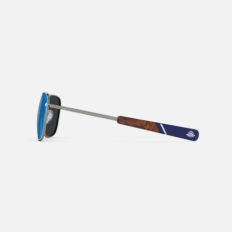 Aviator - Gunmetal & Atlantic Blue - Prescription Sunglasses