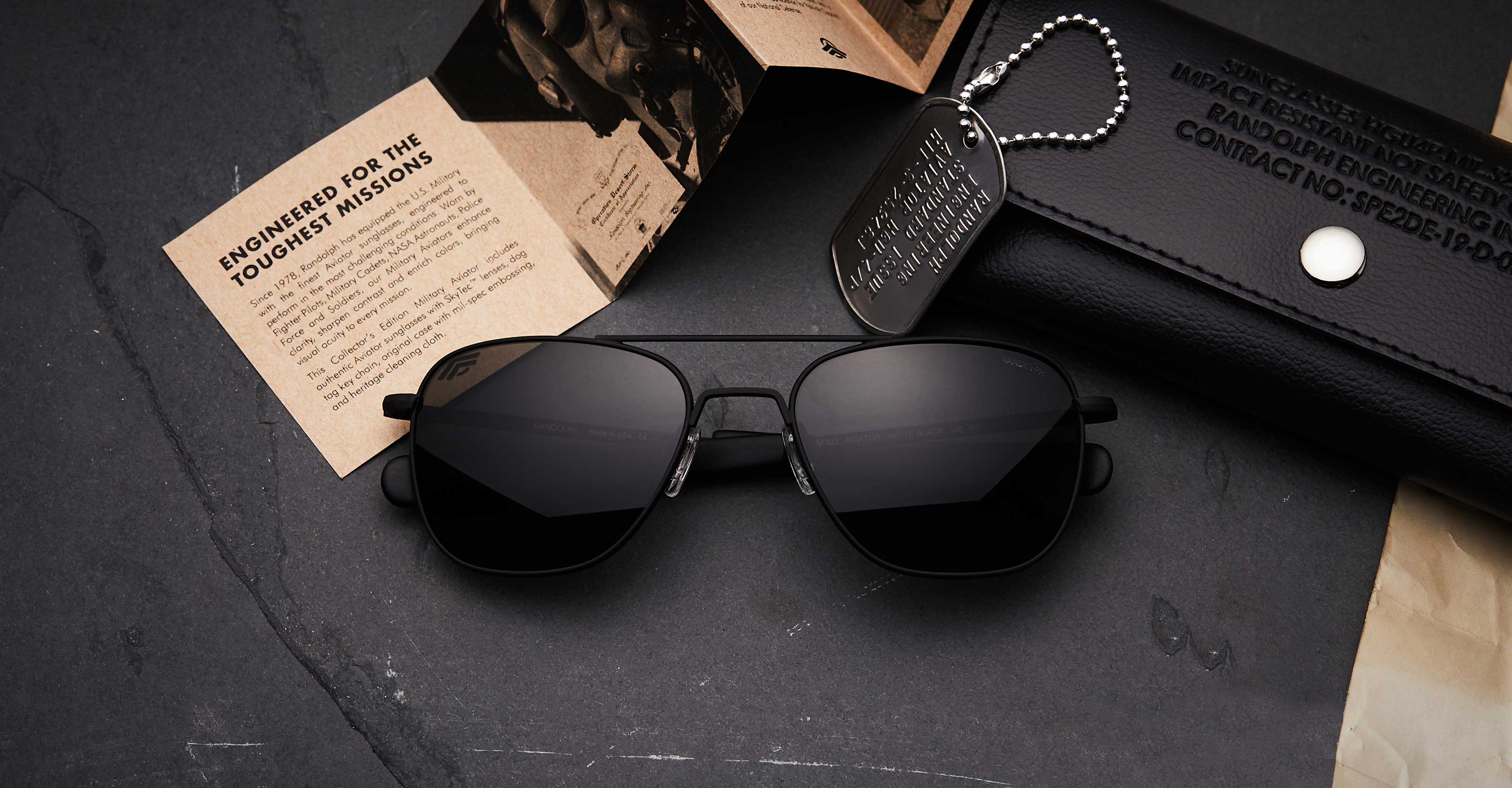 Black Aviator BluBlocker Sunglasses