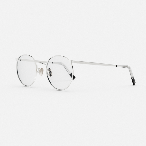P3 - 23k White Gold & Clear - Prescription Eyewear