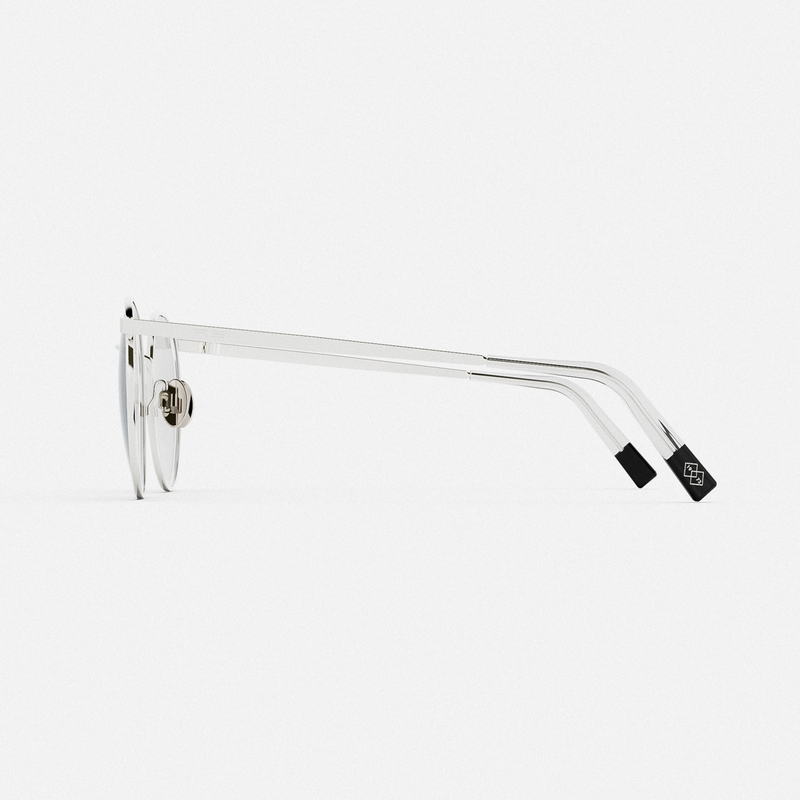 P3 - 23k White Gold & Clear - Prescription Eyewear