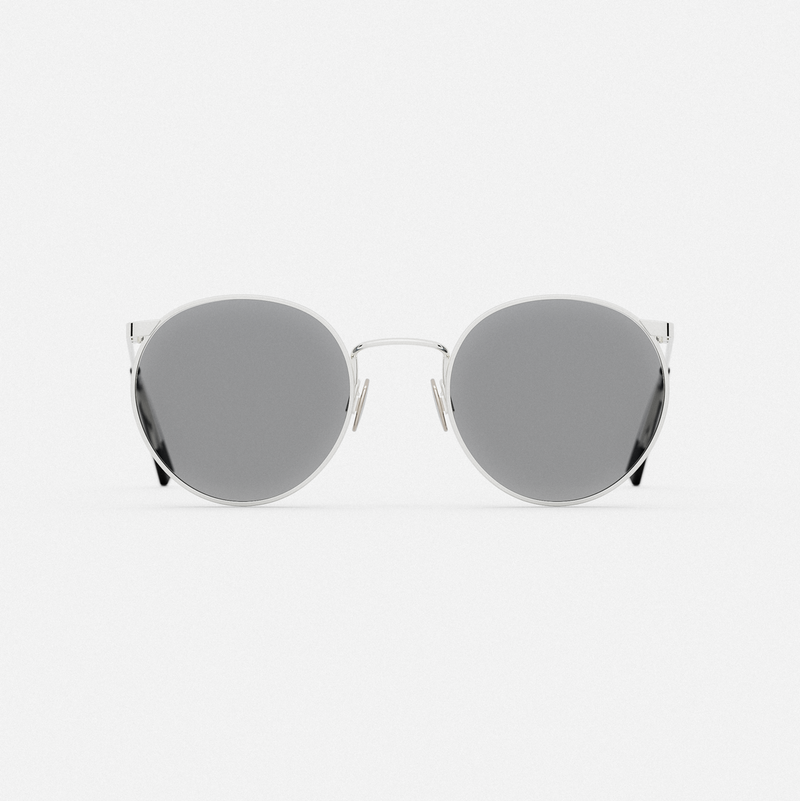 P3 - 23k White Gold & Clear - Prescription Eyewear