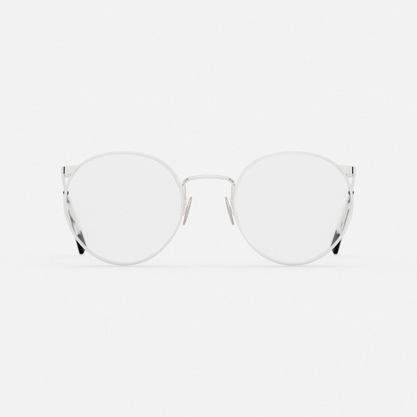 P3 - 23k White Gold & Clear - Prescription Eyewear