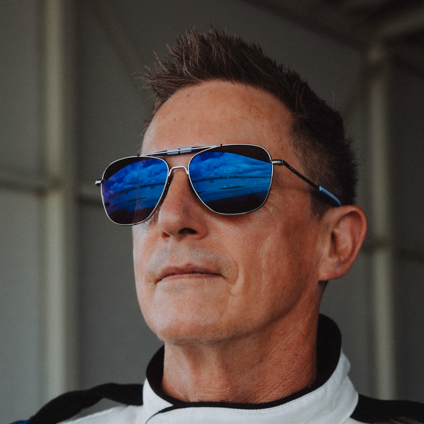 Randolph x Shelby - Aviator II - Gunmetal & Le Mans Blue Randolph x Shelby - Aviator II - Gunmetal & Le Mans Blue