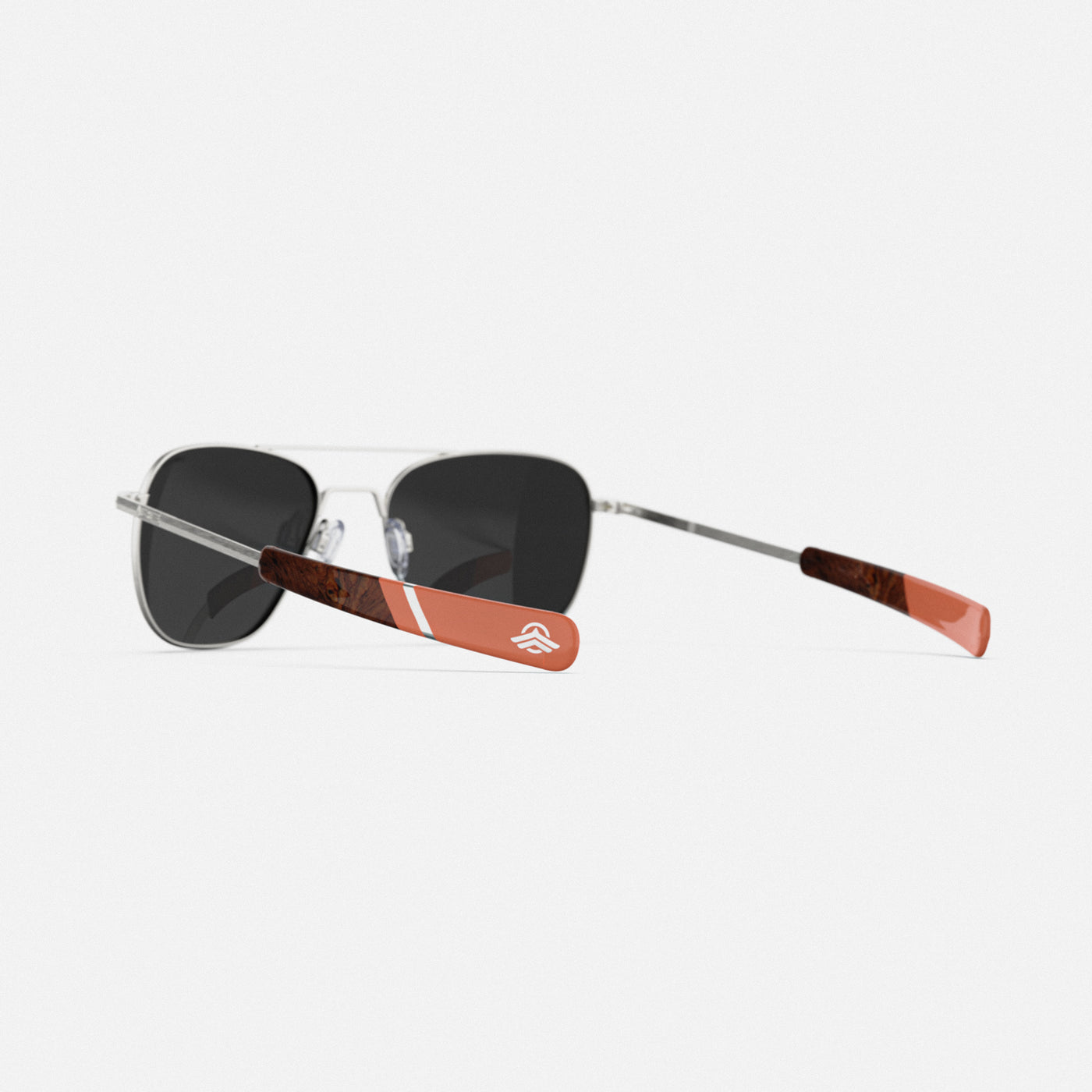 Aviator - Satin Silver & Polarized Silver Mirror Lenses