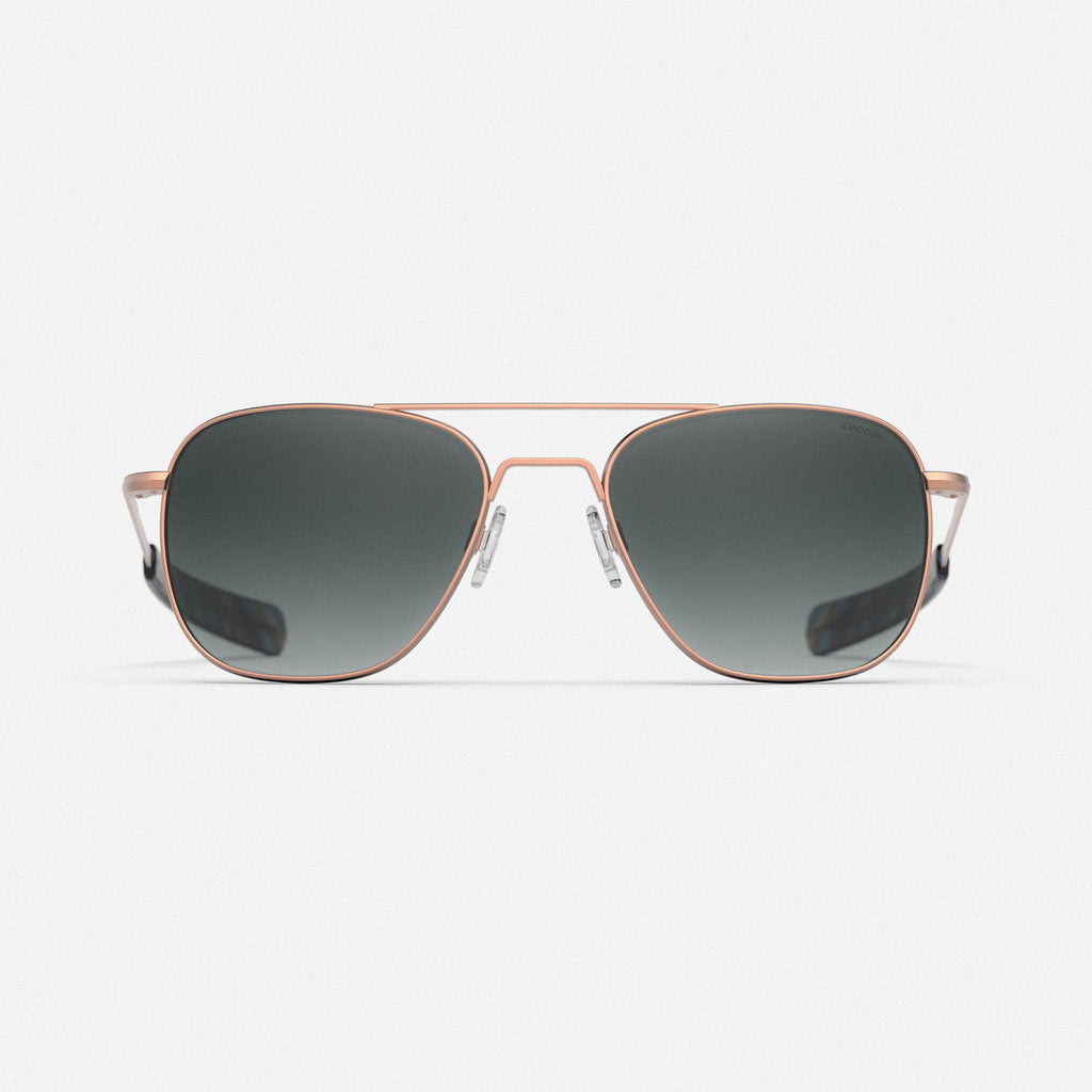Aviator 22K Satin Rose Gold & Slate