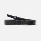 Randolph for Sounder Goods - Leather Sunglasses Strap -  Black with Gunmetal Rivets