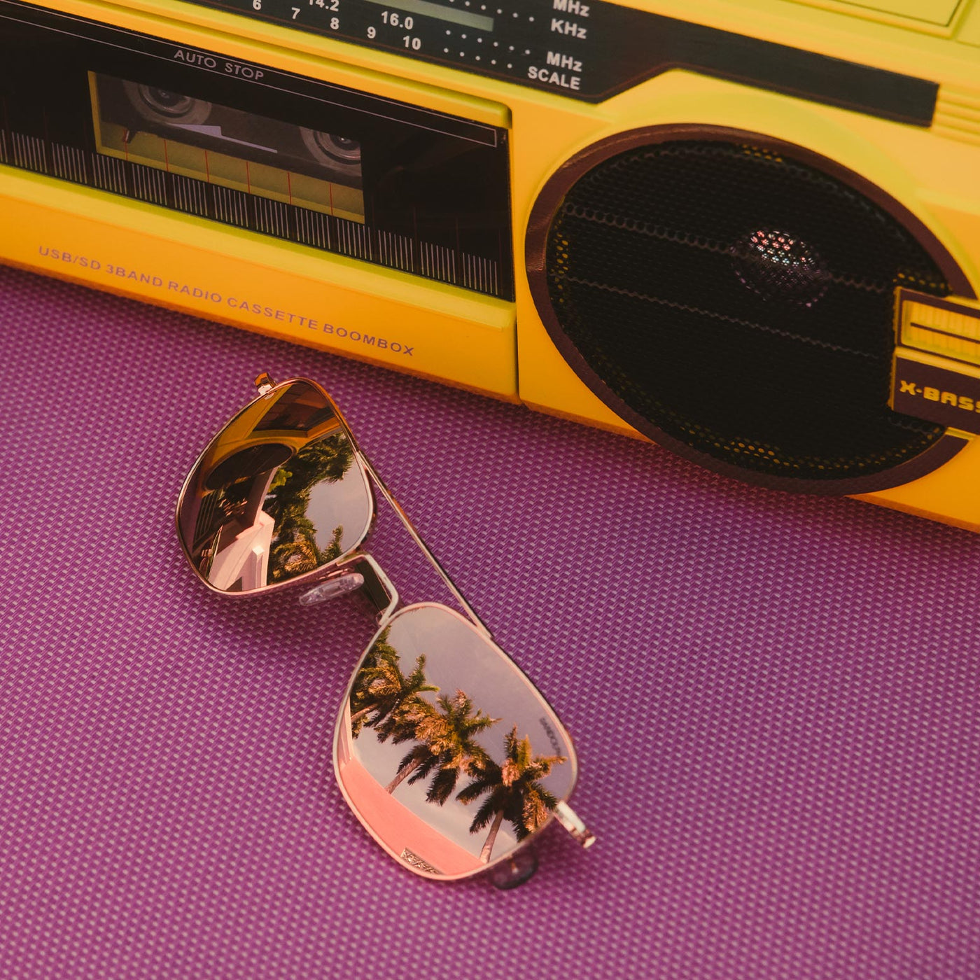 Alpine style Aviator - Pink and Gold Rust 62mm Cato Fashions | Cato Metal Aviator Sunglasses main image 3