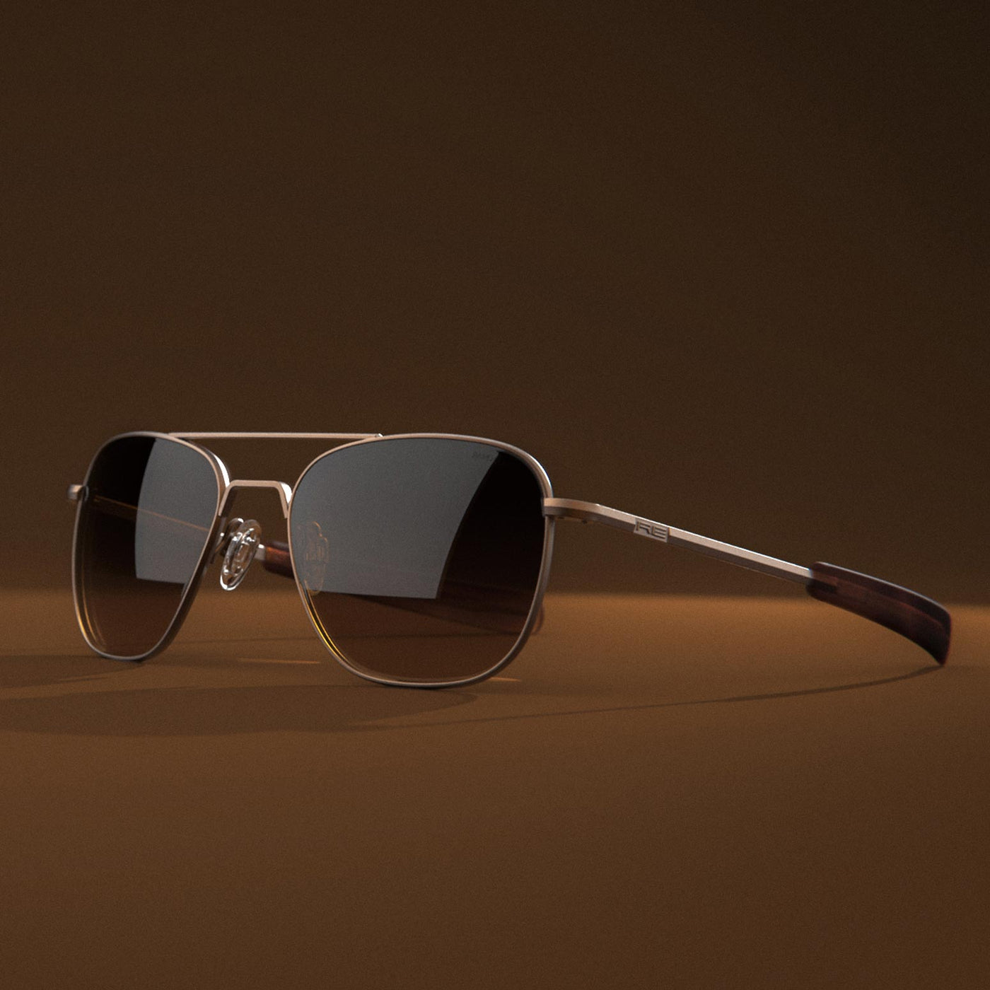 Aviator - 22k Satin Chocolate Gold | Randolph USA