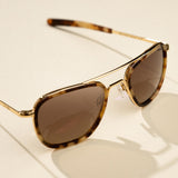 Aviator Dark Caramel Tortoise Inlay 