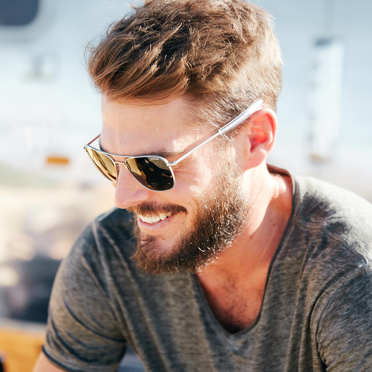 Aviator - Matte Chrome & AGX - Prescription Sunglasses – Randolph USA