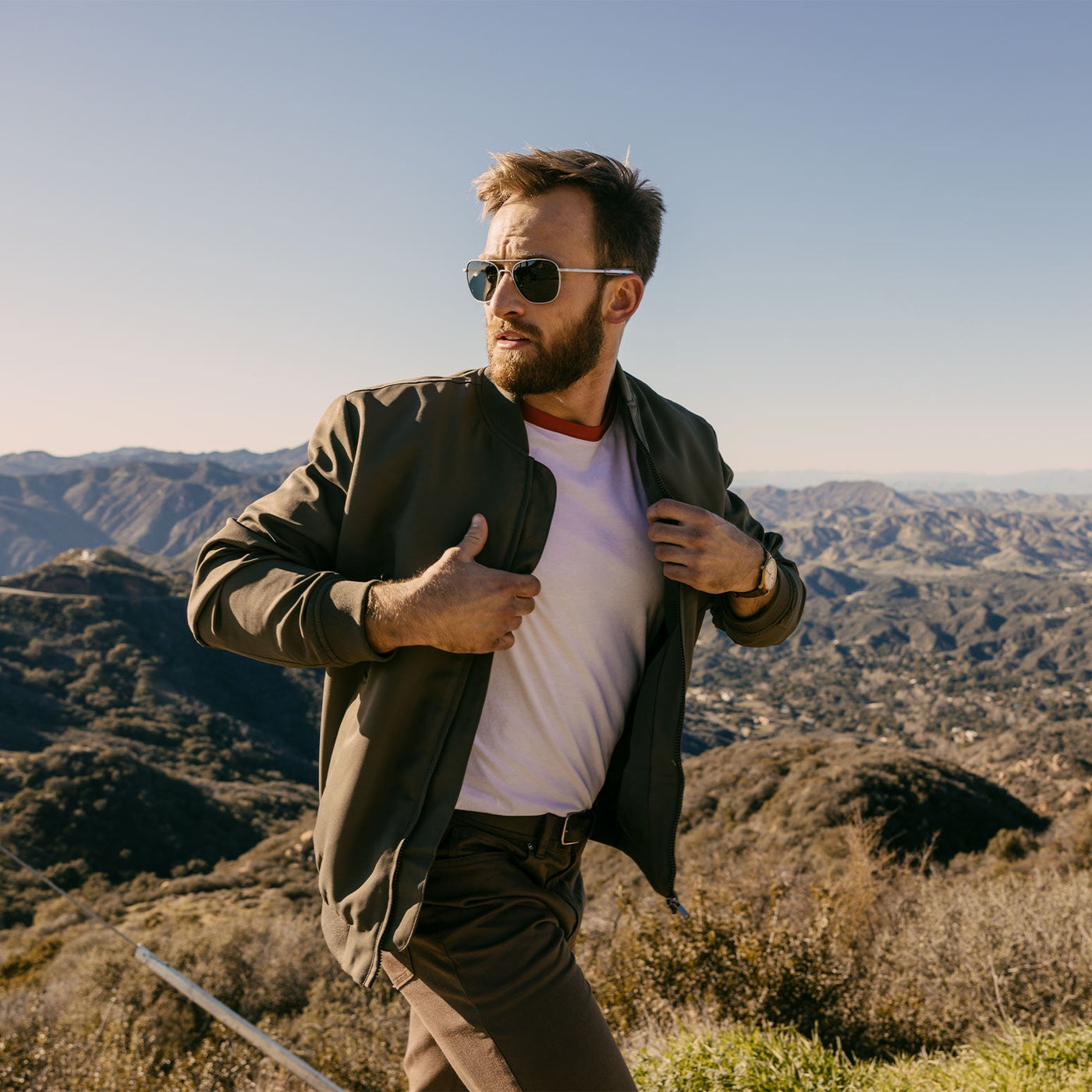 Aviator - Matte Chrome & AGX - Prescription Sunglasses – Randolph USA
