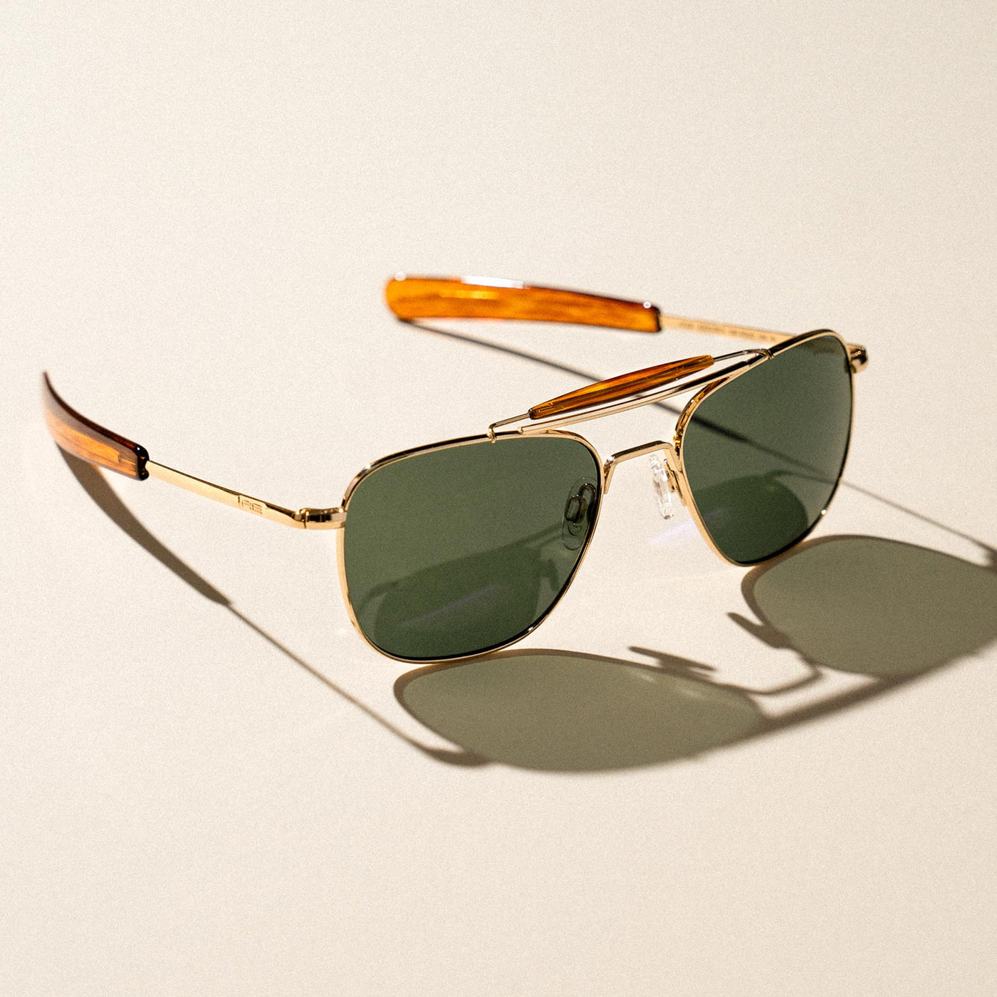 Aviator II 23K Gold & AGX Sunglasses | Randolph USA