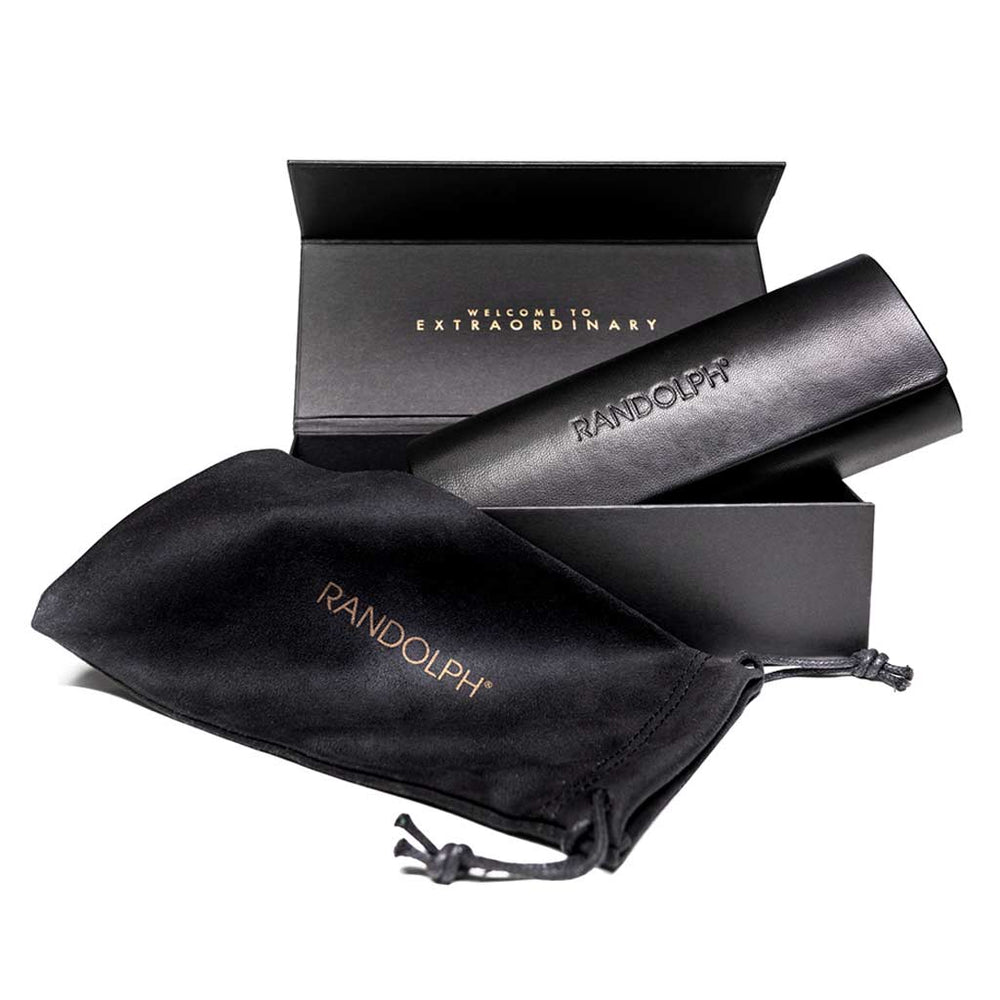 Aviator - Matte Black & AGX - Prescription Sunglasses – Randolph USA