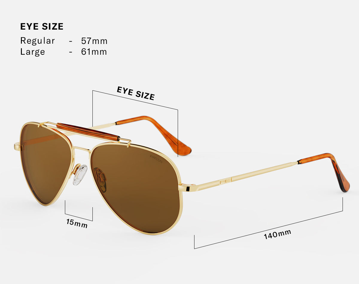 Randolph sportsman aviator sunglasses top