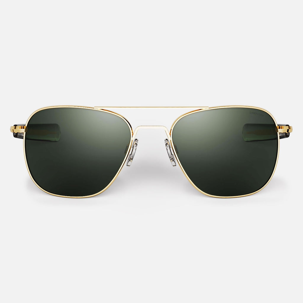 Aviator 23K Gold AGX Sunglasses Randolph USA - Main Image