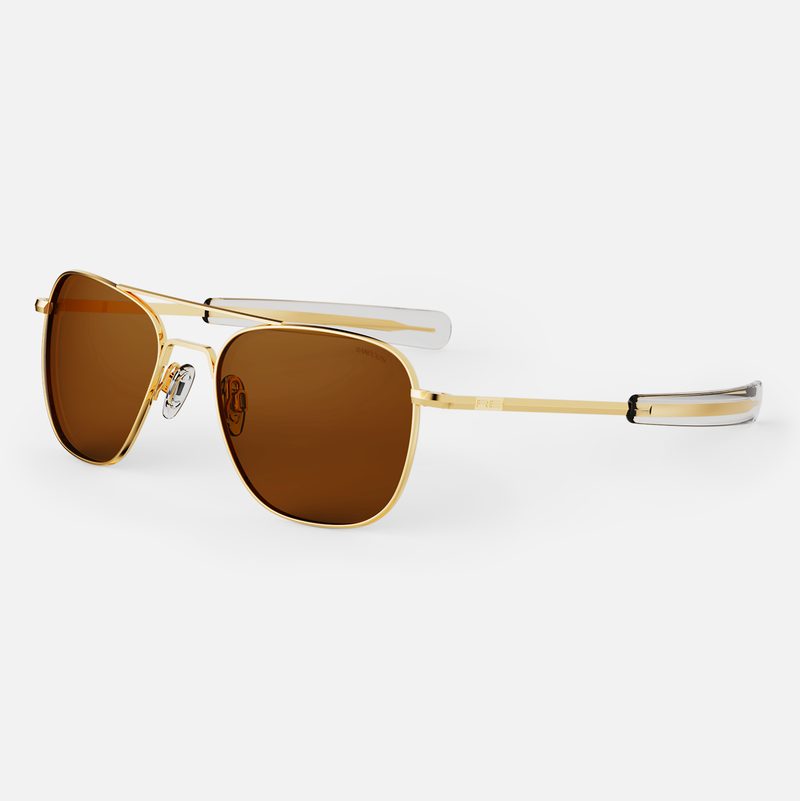 Aviator 23k Gold Sunglasses Randolph USA