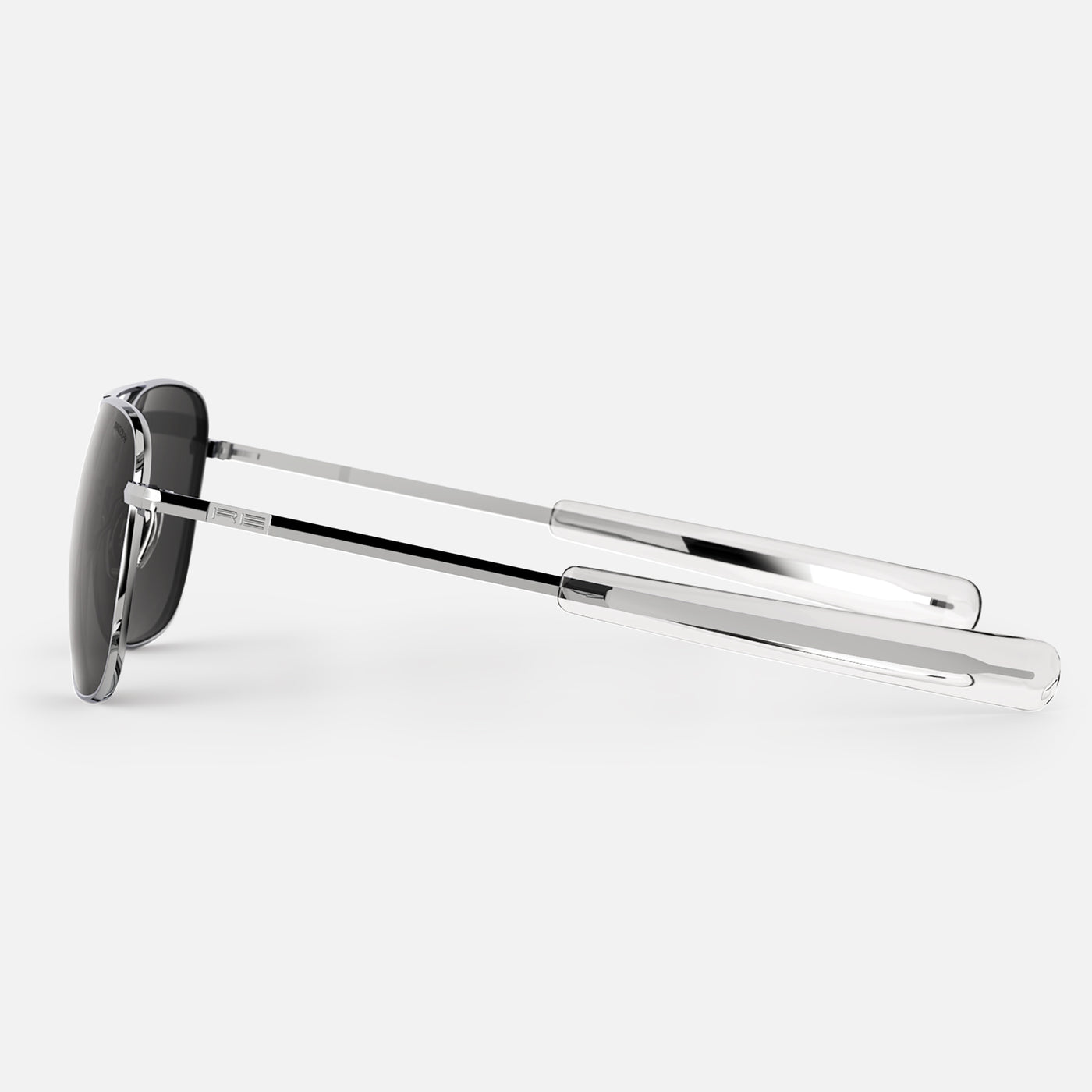 Aviator Bright Chrome & American Gray Sunglasses | Randolph USA