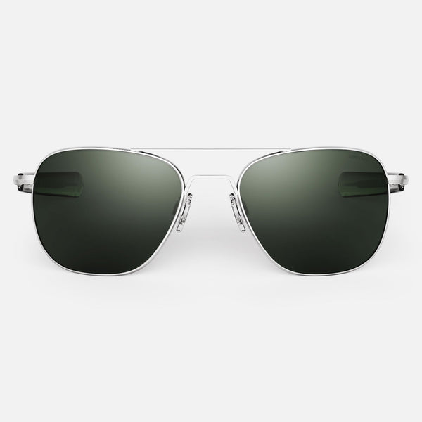 Aviator Matte Chrome AGX Sunglasses Randolph USA