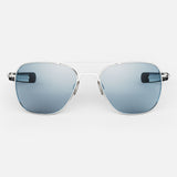 Aviator - 23k White Gold & Blue Hydro