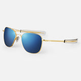 Aviator - 23k Gold & Atlantic Blue