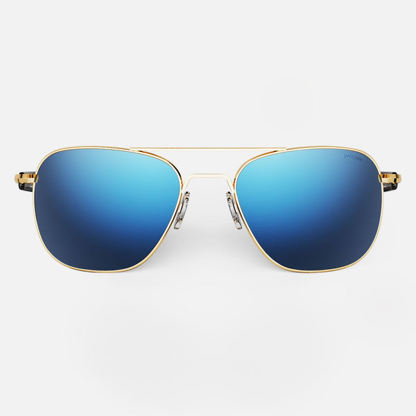 Aviator - 23k Gold & Atlantic Blue