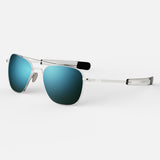 Aviator - 23k White Gold & Cobalt