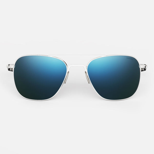 Retro Rectangular Sunglasses Premium Glass Lens Flat Metal Sun Glasses Men  Women