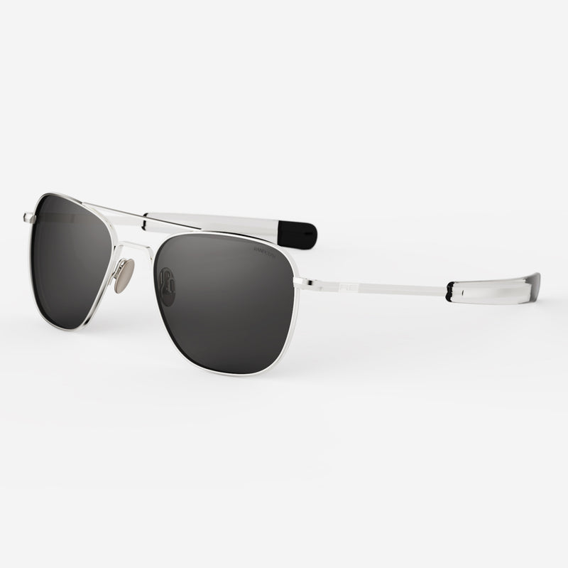 Aviator - 23k White Gold & American Gray