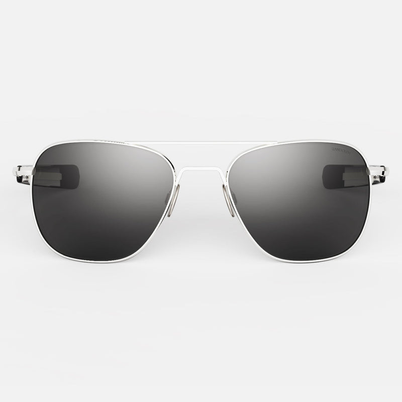 Aviator - 23k White Gold & American Gray