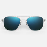 Aviator - Matte Chrome & Cobalt