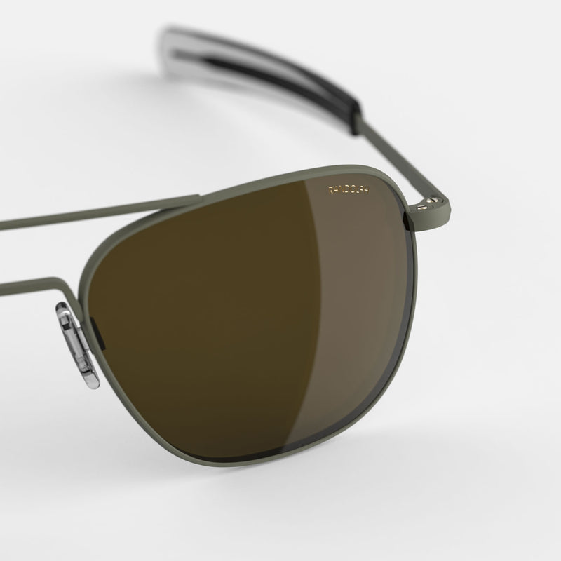 Military Olive & American Tan Polarized Glass Lens