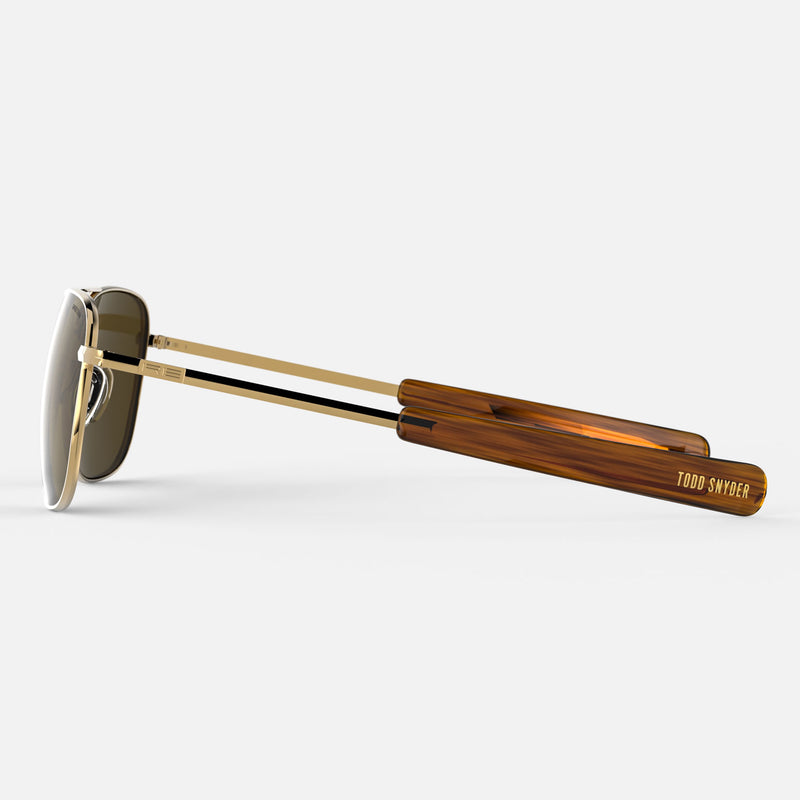 23k Gold & American Tan Polarized Glass Lens
