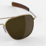 23k Gold & American Tan Polarized Glass Lens