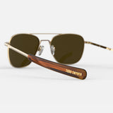 23k Gold & American Tan Polarized Glass Lens