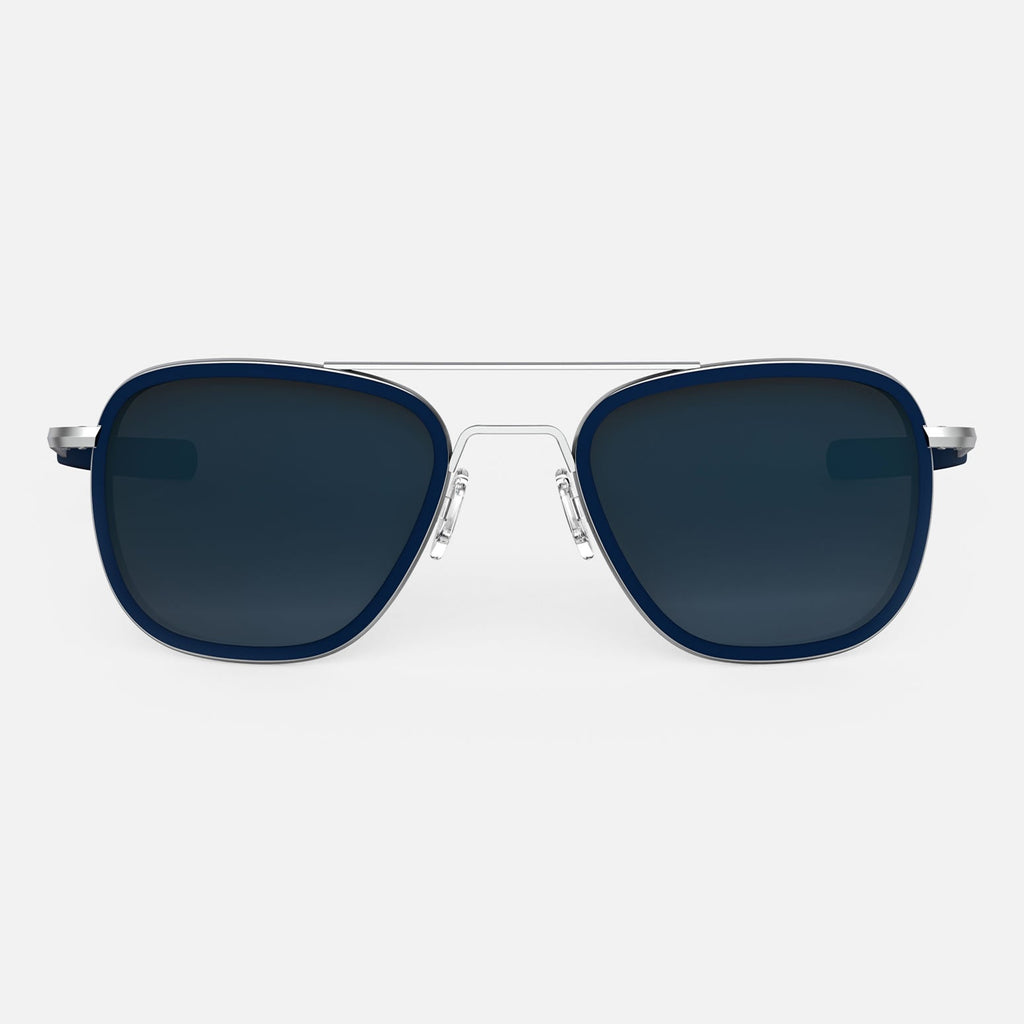 Aviator Fusion Matte Chrome & Sapphire Inlay & Slate