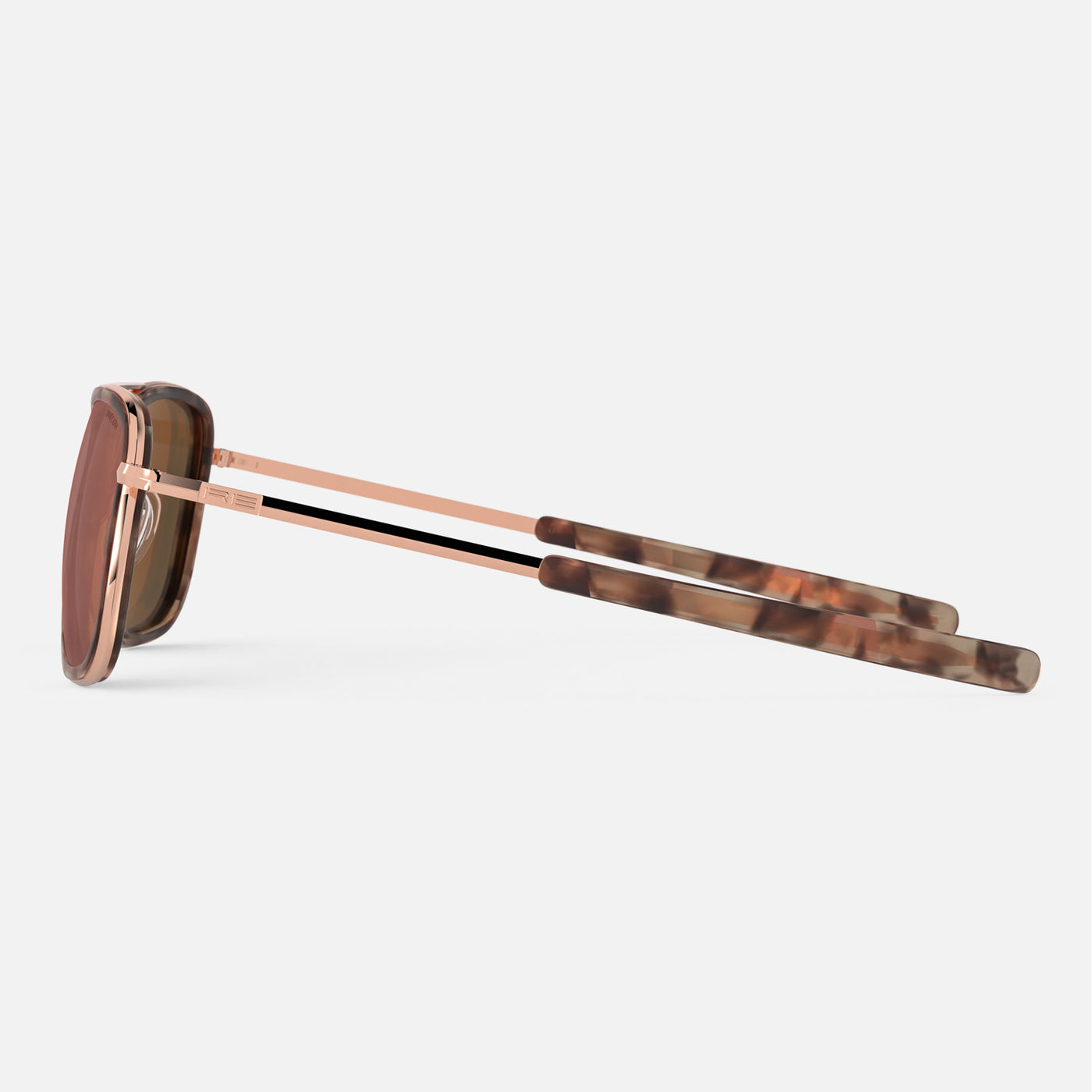 Aviator Fusion 22K Rose Gold & Rose Tortoise Inlay  display picture 1