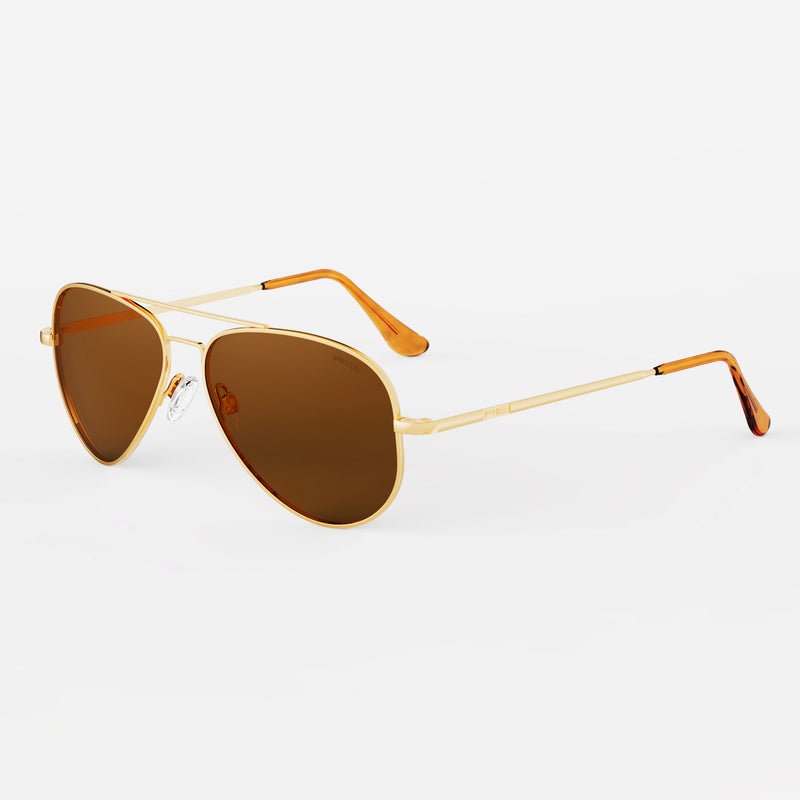 Concorde - 23k Gold Aviator Sunglasses | Randolph USA