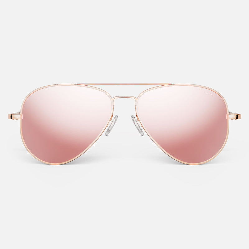 Concorde - 22k Rose Gold Aviator Sunglasses | Randolph USA