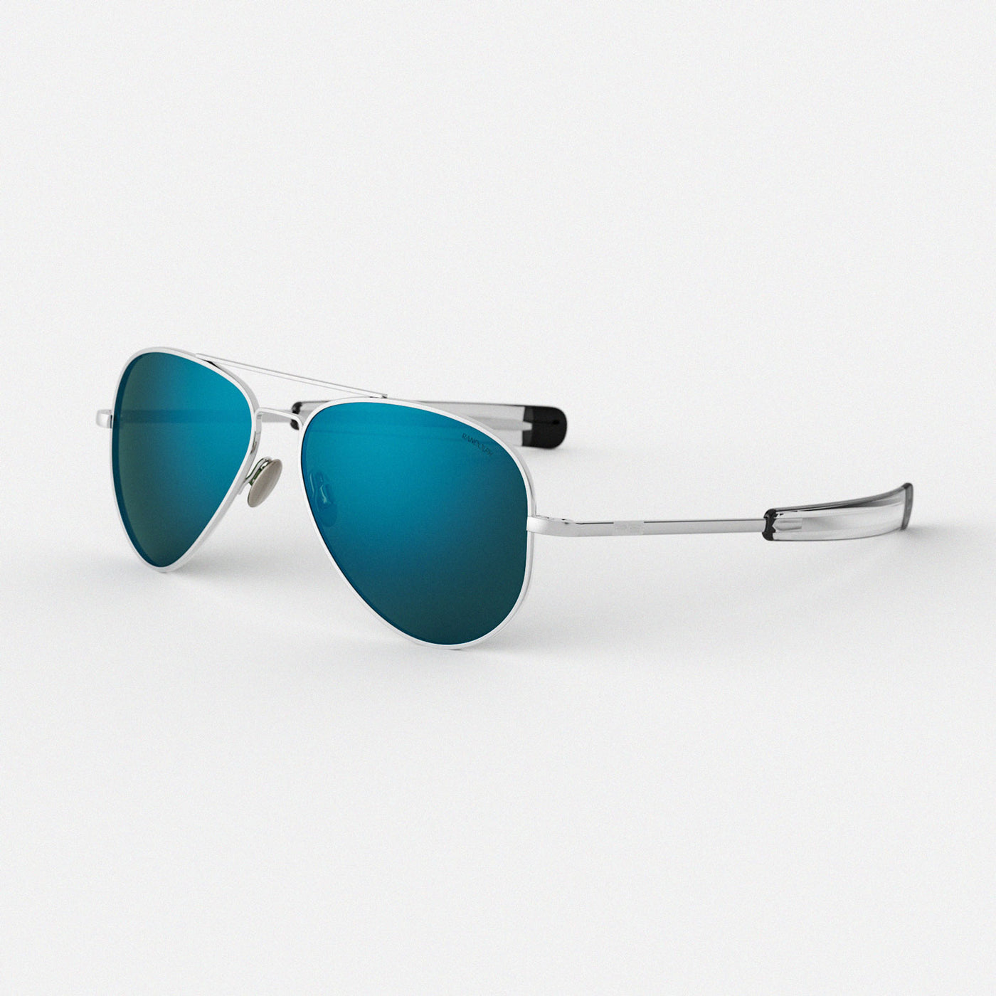 Concorde 23K White Gold & Cobalt Sunglasses | Randolph USA