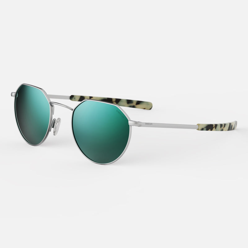 Hamilton Sunglasses, 22k Champagne Gold Frames with Mystic Blue Lenses