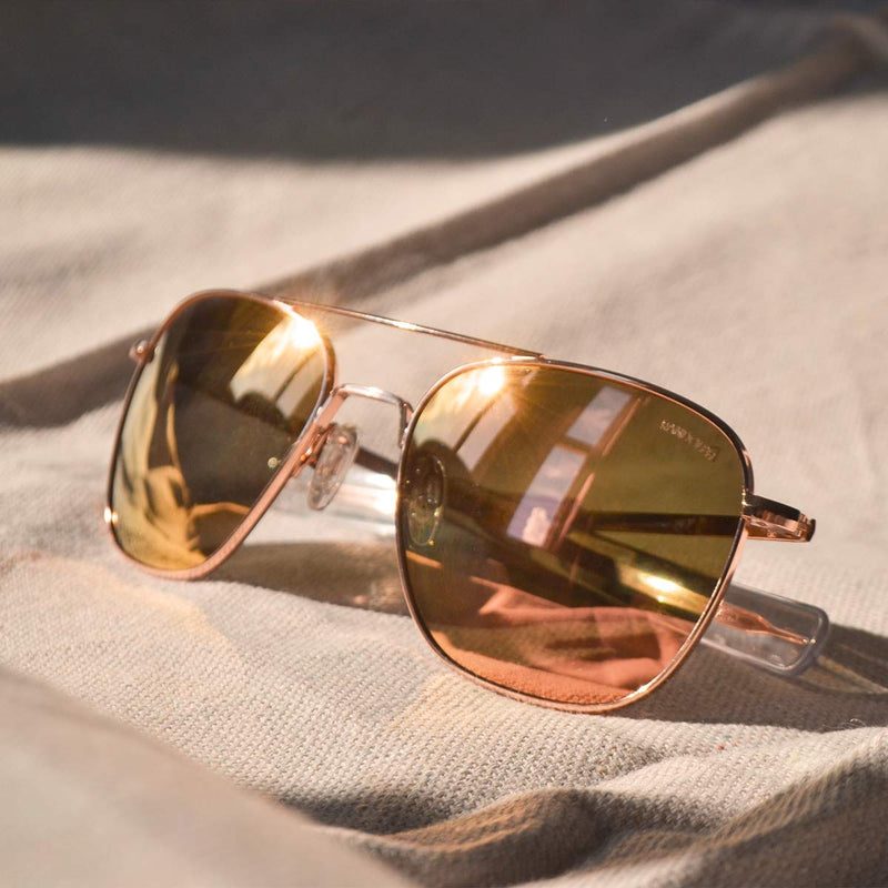 Rose gold sunglasses for men top