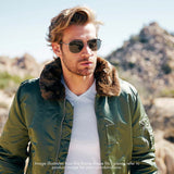 Aviator - Matte Black & Granite