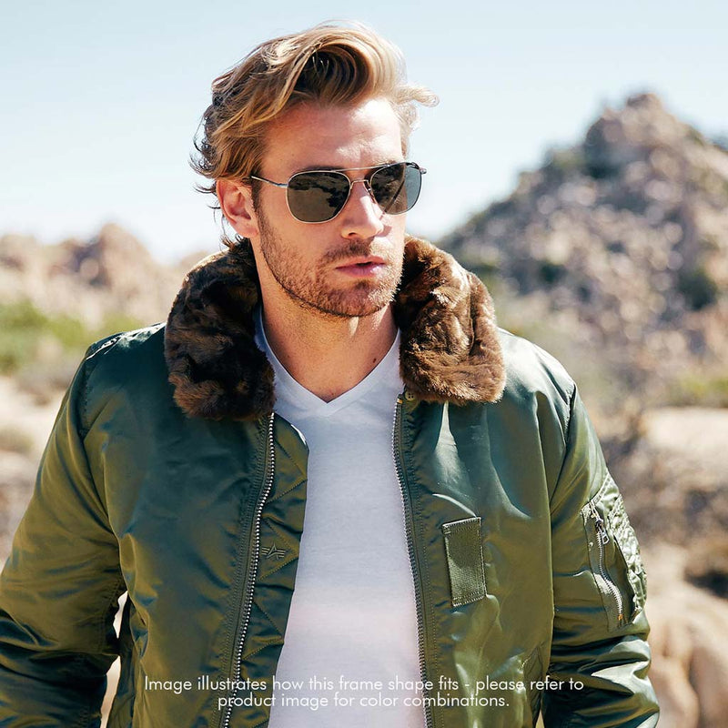 Aviator - Matte Black & Granite